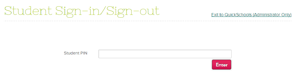Sign In as Student into the App